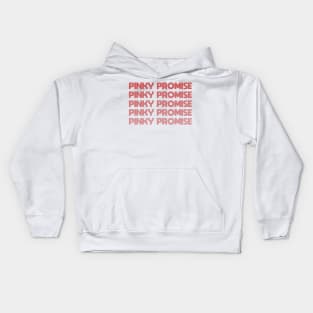 Pinky Promise - pink Kids Hoodie